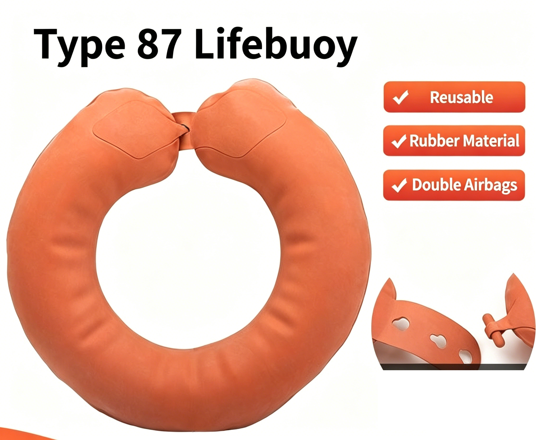 Type 87 Lifebuoy – One Size Emergency Lifesaving Equipment