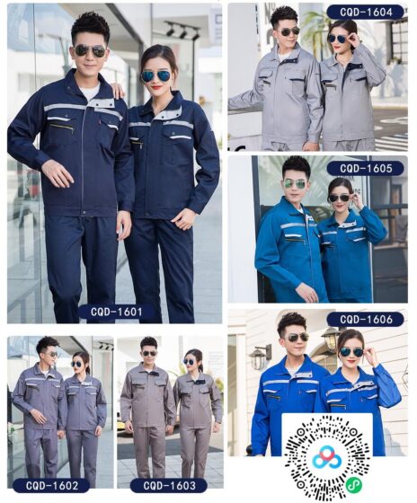 Spring & Autumn Work Uniform CQD-16 to 20 - Polyester Cotton Breathable Workwear