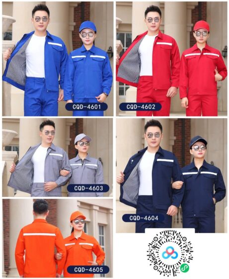 Spring & Autumn Work Uniform CQD-46 to 50 - Polyester Cotton Breathable Workwear