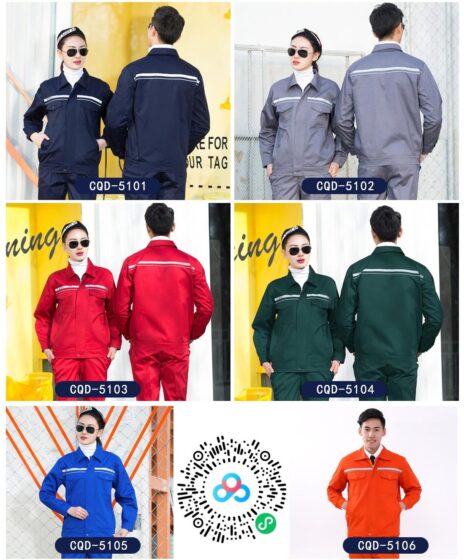 Spring & Autumn Work Uniform CQD-51 to 55 - Polyester Cotton Breathable Workwear
