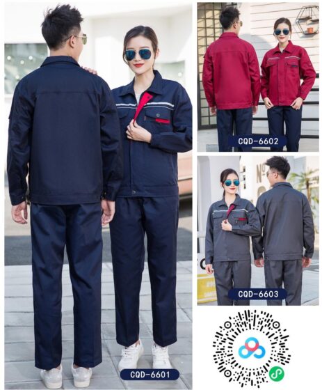 Spring & Autumn Work Uniform CQD-66 to 70 - Polyester Cotton Breathable Workwear