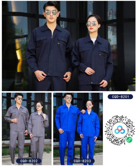 Spring & Autumn Work Uniform CQD-81 to 85 - Polyester Cotton Breathable Workwear