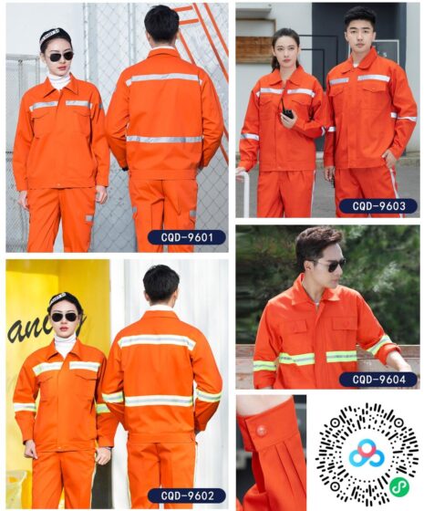 Spring & Autumn Work Uniform CQD-96 to 98 - Polyester Cotton Breathable Workwear