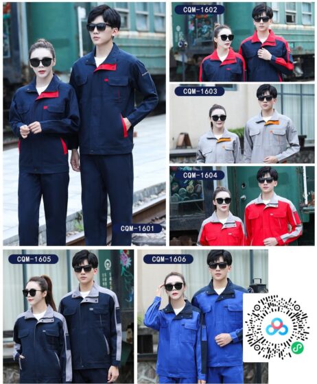 Spring & Autumn Work Uniform CQM-16 to 20 - Pure Cotton Series Industrial Uniform