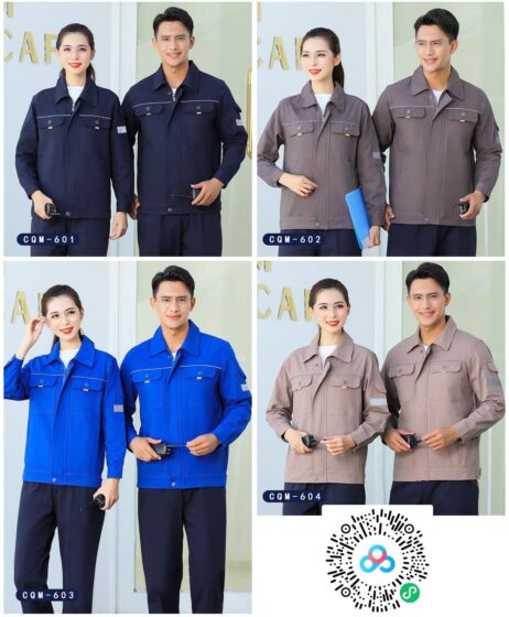Spring & Autumn Work Uniform CQM-6 to 10 - Pure Cotton Series Industrial Uniform